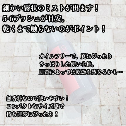 メイクフィックスミスト/CEZANNE/フィックスミストを使ったクチコミ(2枚目)