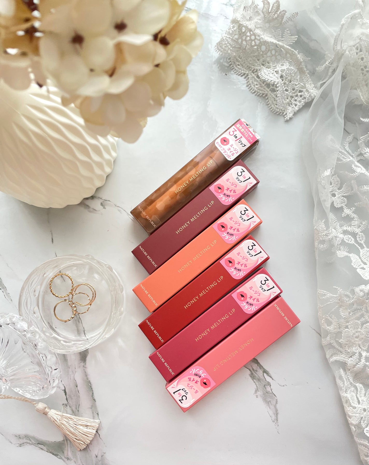 ハニーメルティングリップ/ネイチャーリパブリック/口紅を使ったクチコミ(4枚目)