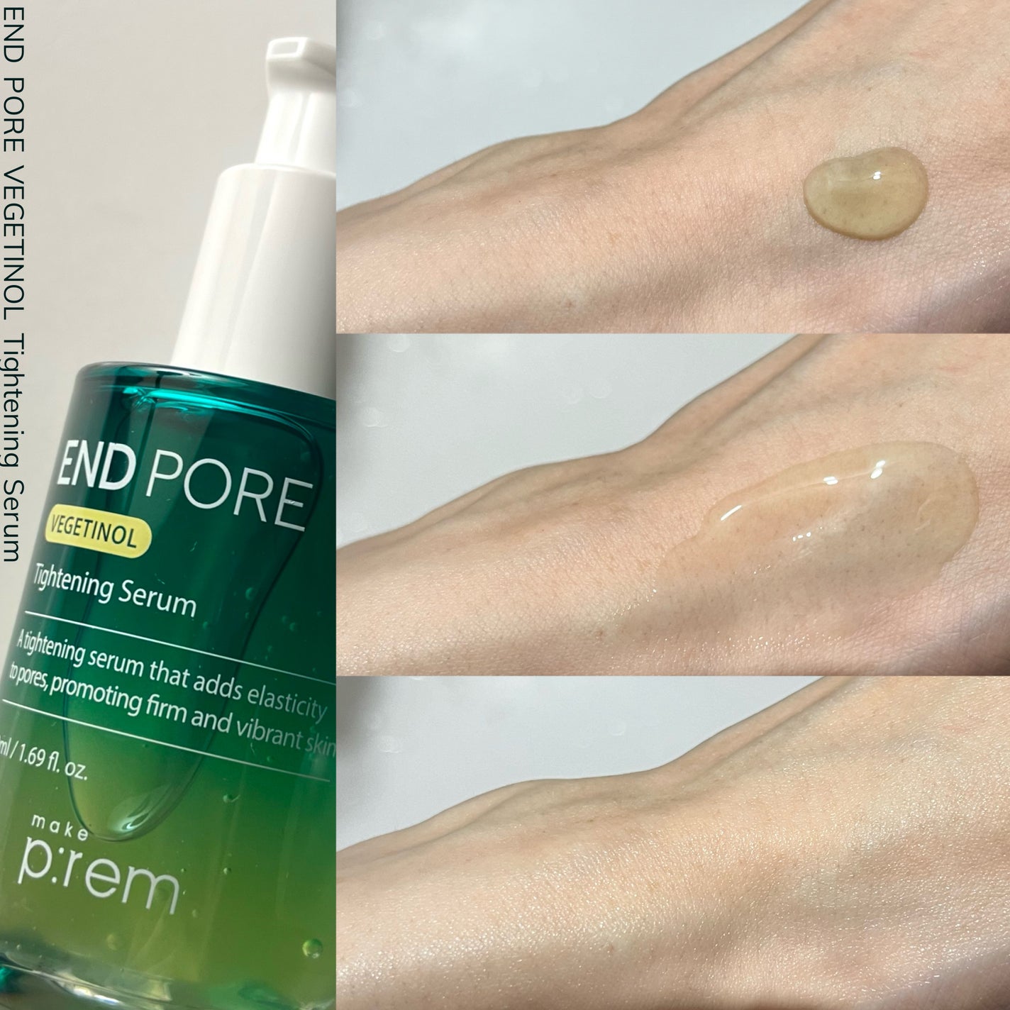 エンドポアベジチノールタイト二ングセラム/make prem/美容液を使ったクチコミ(4枚目)