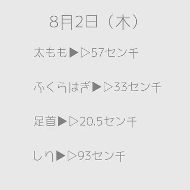 ころも on LIPS 「本日、8月2日から１ヶ月脚やせ宣言します！言っとかないと続かな..」（2枚目）