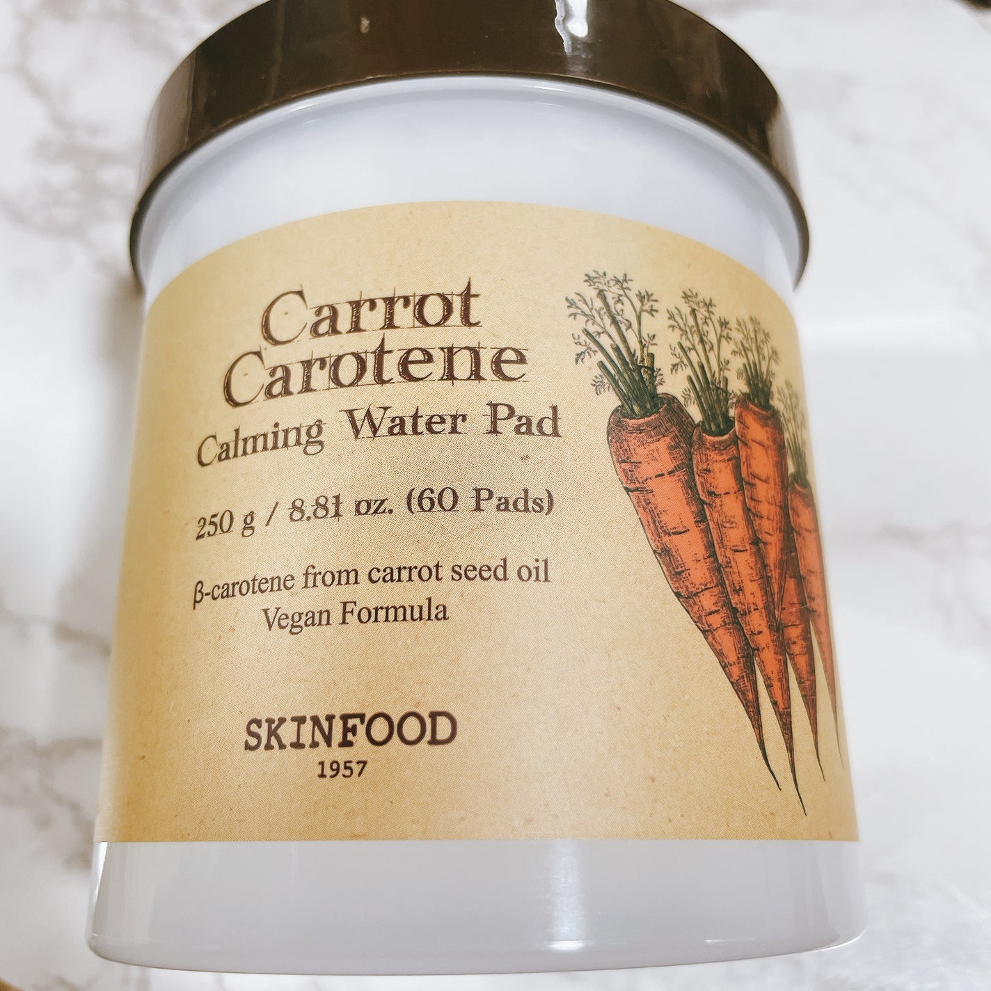 キャロットカロテン カーミングウォーターパッド/SKINFOOD/トナーパッドを使ったクチコミ(1枚目)