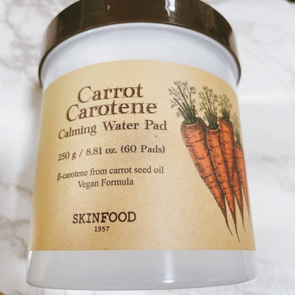 キャロットカロテン カーミングウォーターパッド/SKINFOOD/トナーパッドを使ったクチコミ(1枚目)