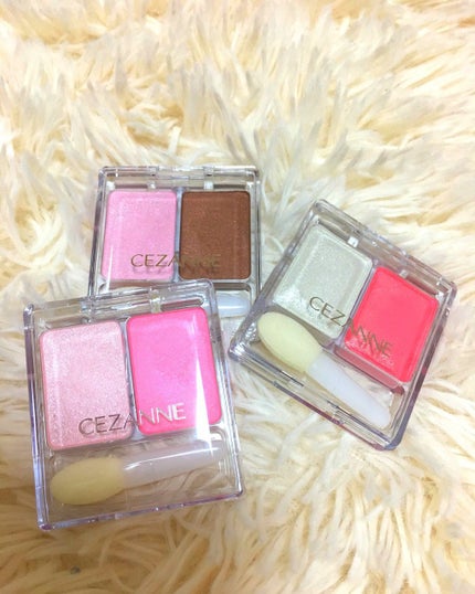 ツーカラー アイシャドウ ラメシリーズ/CEZANNE/アイシャドウパレットを使ったクチコミ(1枚目)