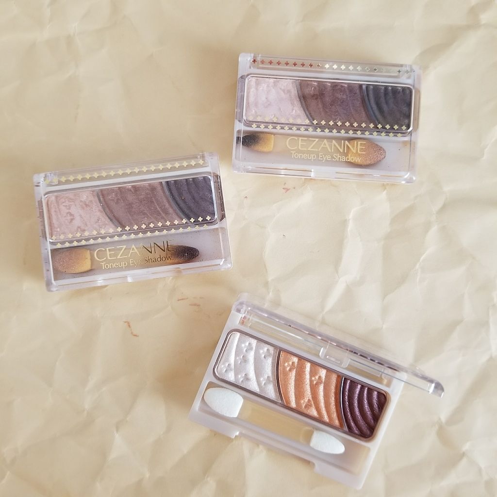 トーンアップアイシャドウ/CEZANNE/アイシャドウパレットを使ったクチコミ(1枚目)