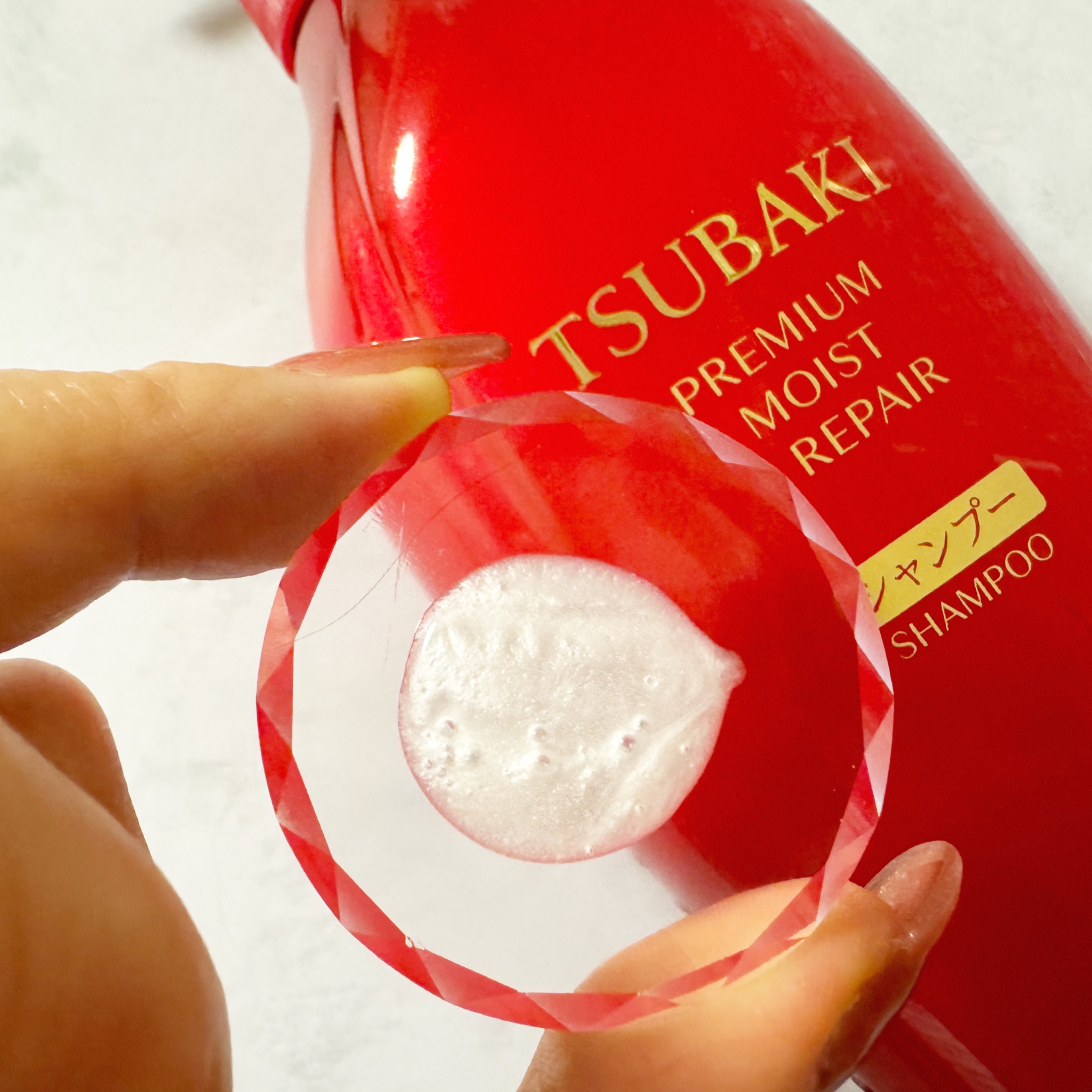 プレミアムモイスト シャンプー／ヘアコンディショナー/TSUBAKI/市販シャンプーを使ったクチコミ（2枚目）