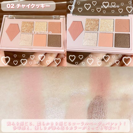 Aya / プチプラコスメ on LIPS 「ダイソー新作Kyumme💝簡単にメイクできるパレット!♡・・・..」(4枚目)