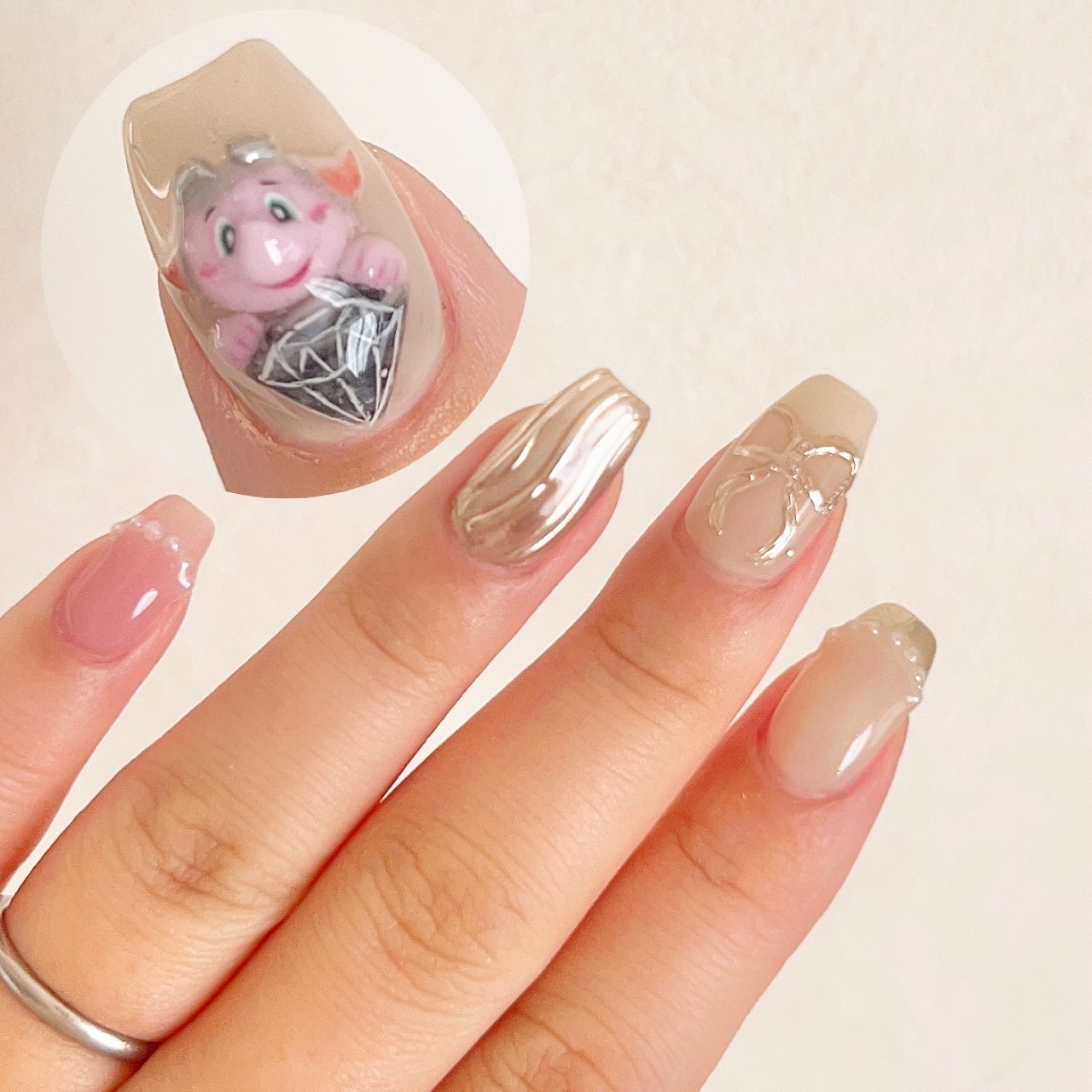 #煌めく冬ネイル,#ジャンボくんネイル,#千葉ジェッツネイル,#ジェルネイル,#バレンタインネイル,#sixtonesネイル,#youngoldネイルのネイルデザイン