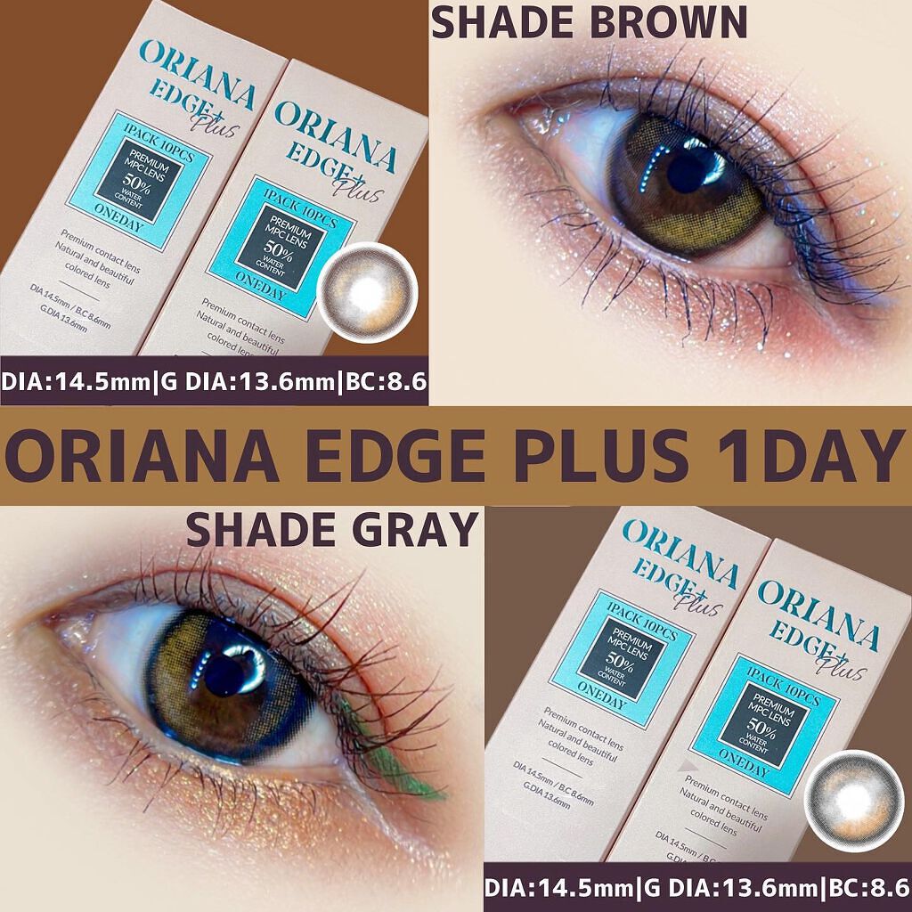 ORIANA EDGE+1DAY/蜜のレンズ/ワンデー(1DAY)カラコンを使ったクチコミ(1枚目)