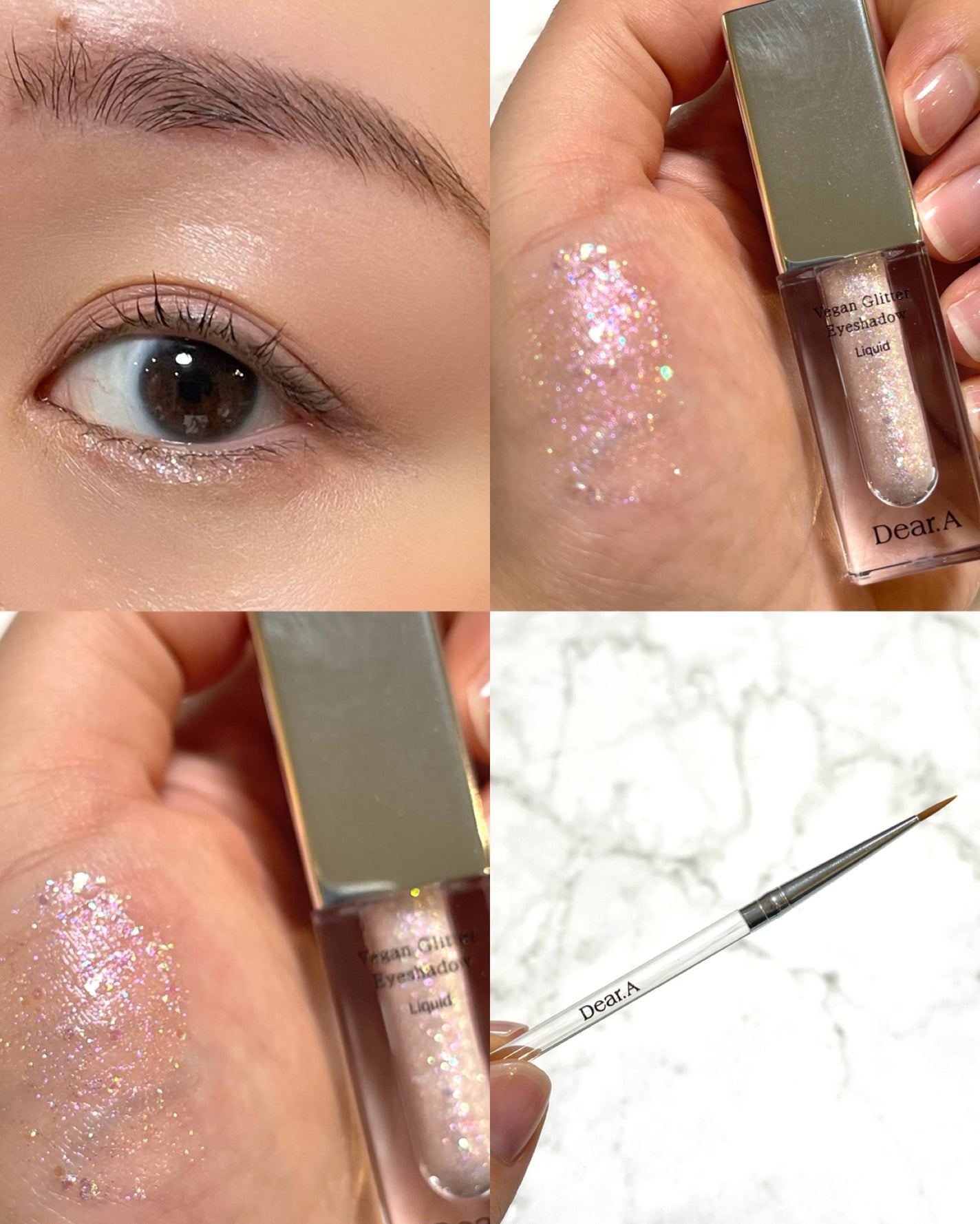 グリッターアイシャドウ/Dear.A/グリッターを使ったクチコミ(3枚目)
