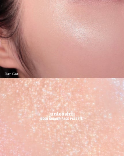 Mood Shower Face Palette/unleashia/パウダーハイライトを使ったクチコミ(5枚目)