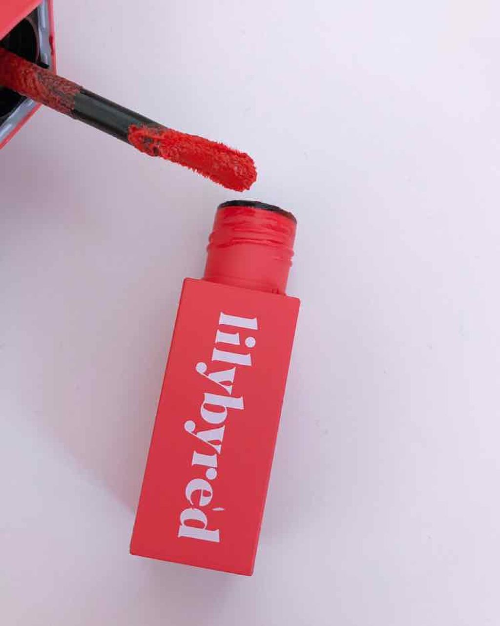 ブラッディライアー コーティングティント/lilybyred/リップティントを使ったクチコミ（2枚目）