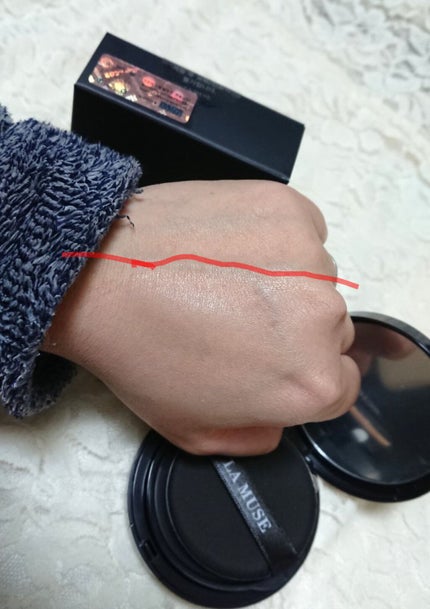 DOUBLE LAYERING SERUM IN CUSHIO CHERRY BLOSSOM/ラミューズ/クッションファンデーションを使ったクチコミ(5枚目)