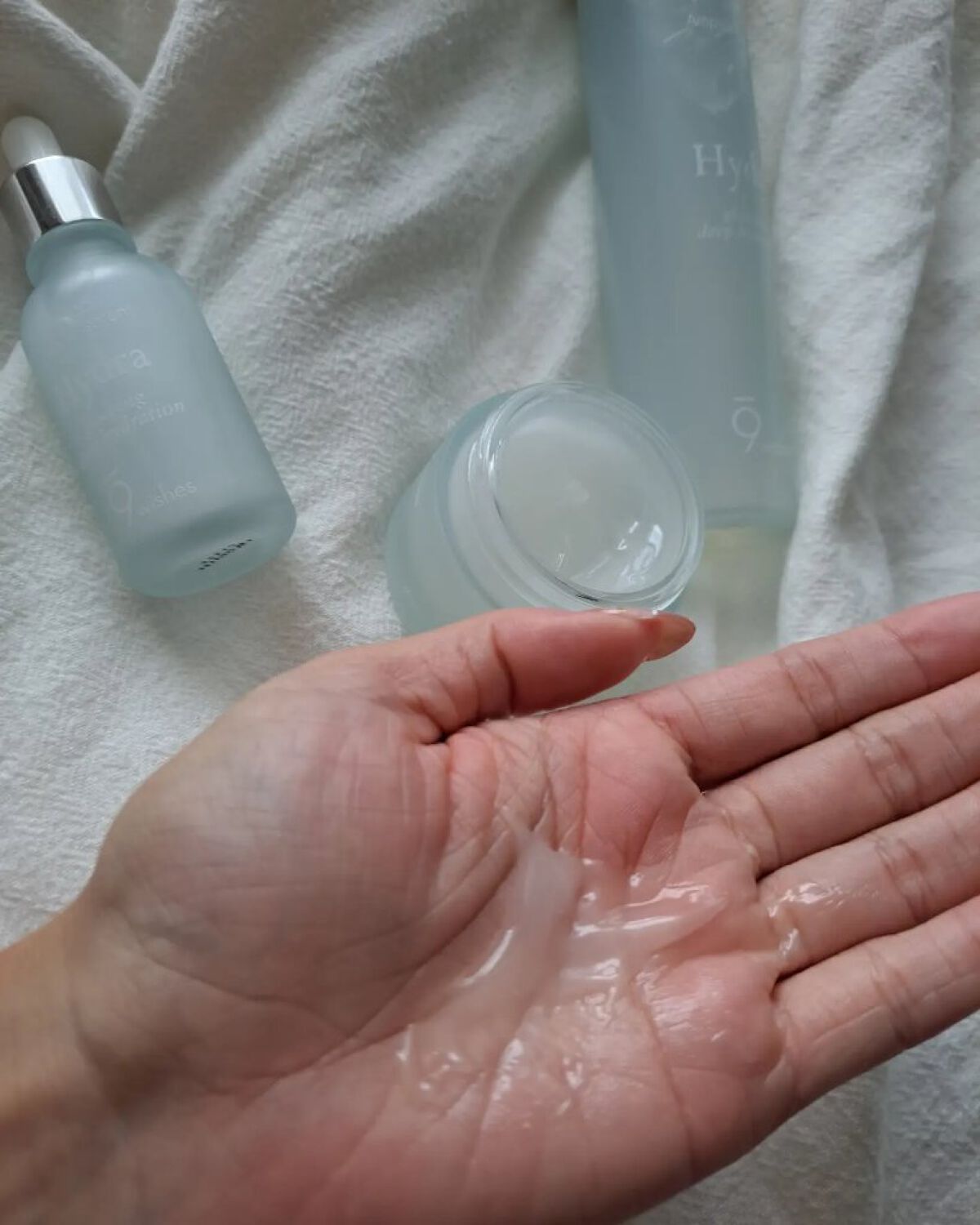 ハイドラアンプルクリーム/9Wishes/フェイスクリームを使ったクチコミ（2枚目）