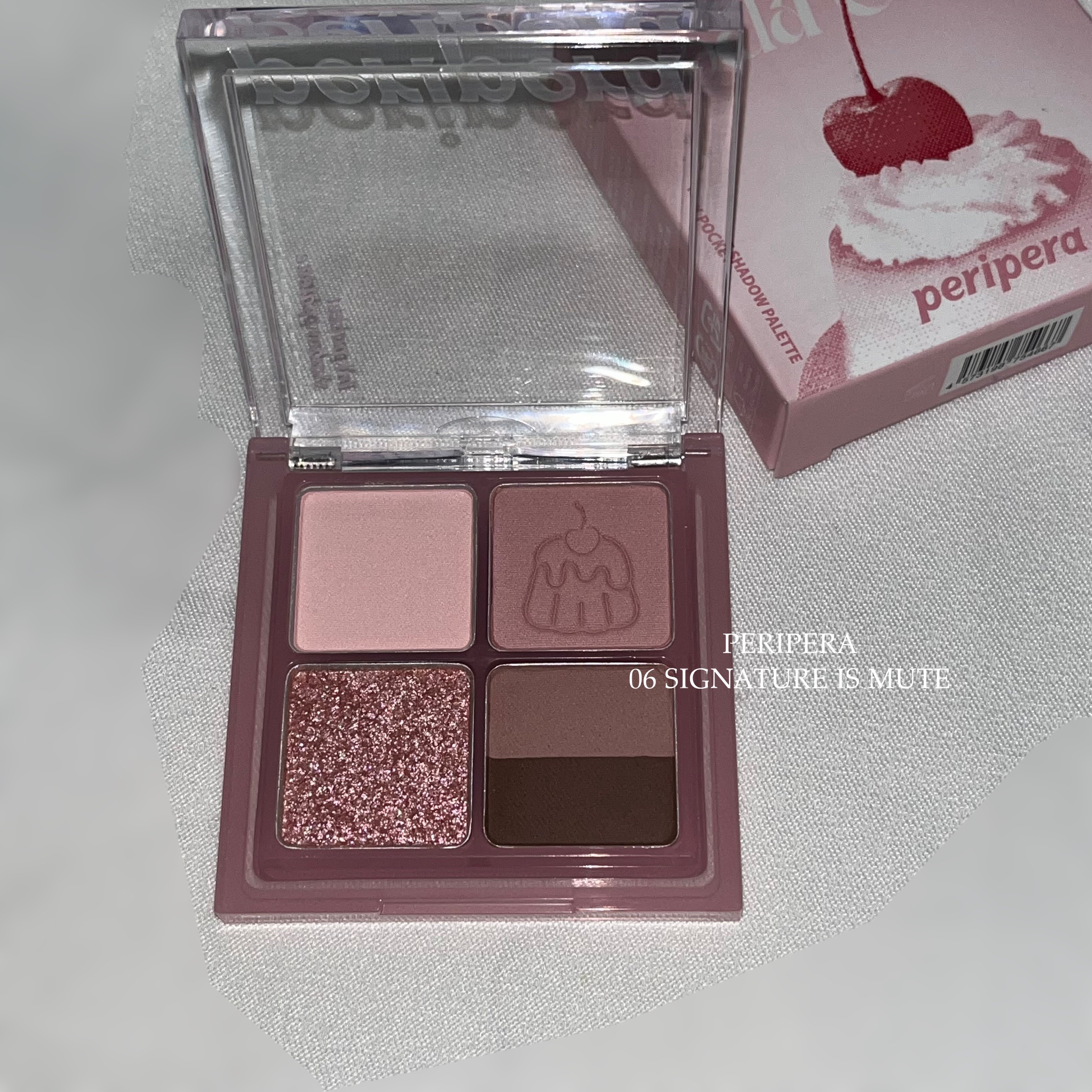 ペリペラ インク ポケット シャドウ パレット 06 シグネチャーメニューはミュート(SIGNATURE IS MUTE)/PERIPERA/アイシャドウパレットを使ったクチコミ（2枚目）