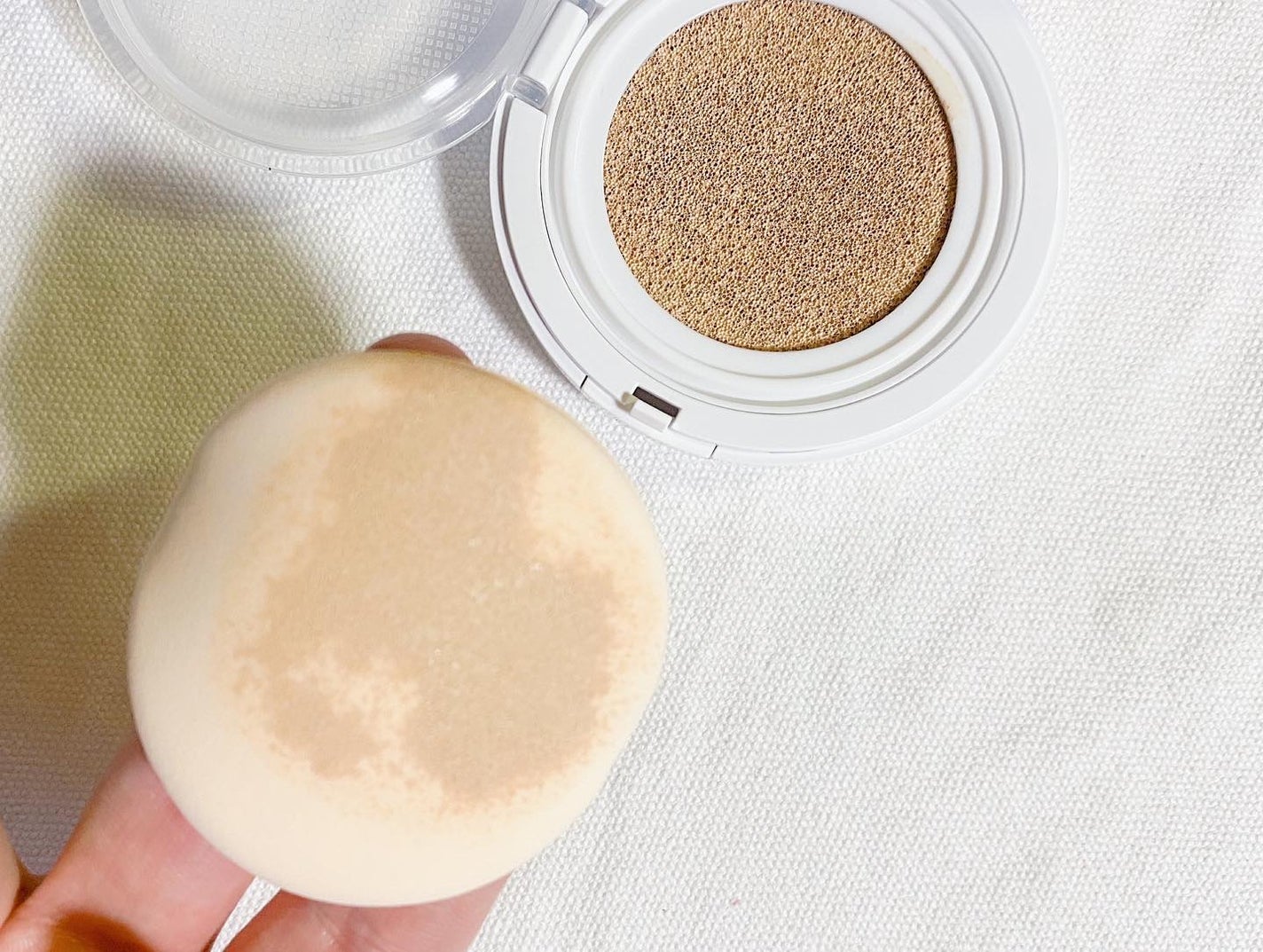 F5 リフレッシュクッション/keybo/クッションファンデーションを使ったクチコミ(3枚目)