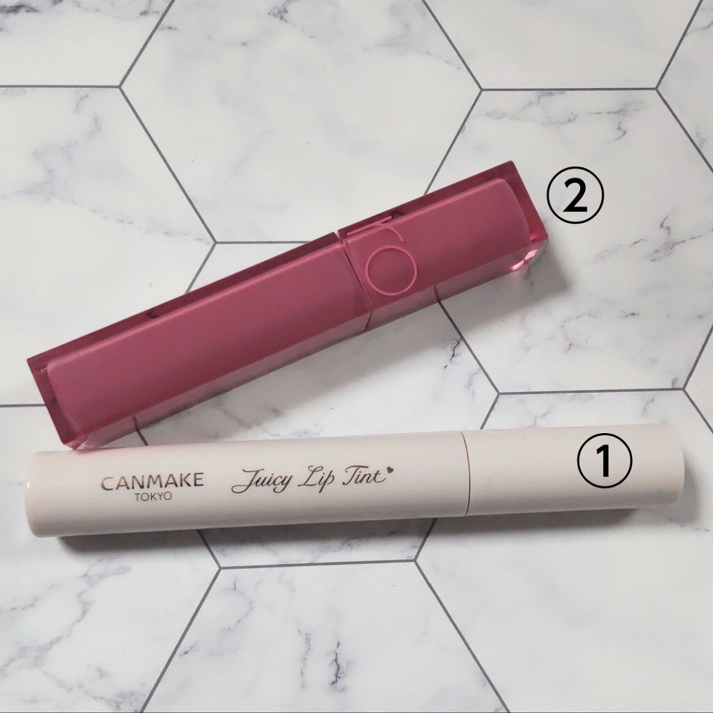 ジューシーリップティント/キャンメイク/口紅を使ったクチコミ（2枚目）
