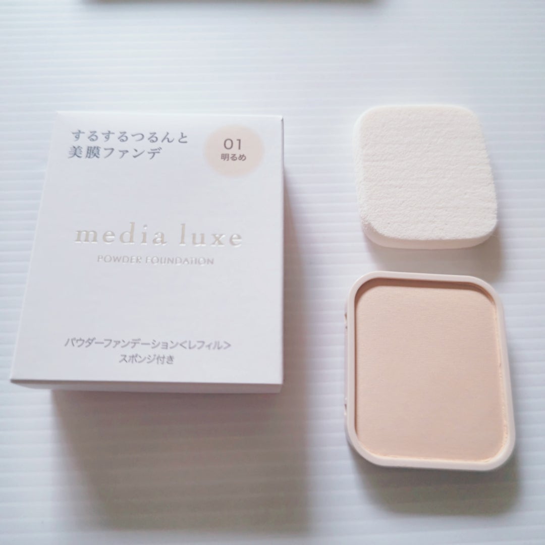 パウダーファンデーション/media luxe/パウダーファンデーションを使ったクチコミ(3枚目)