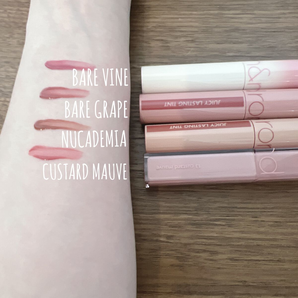 ジューシーラスティングティント/rom&nd/リップティントを使ったクチコミ(3枚目)