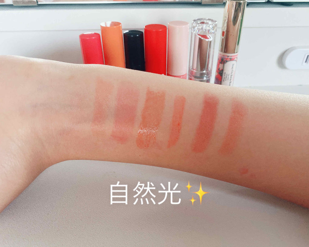 ラスティンググロスリップ/CEZANNE/口紅を使ったクチコミ（3枚目）