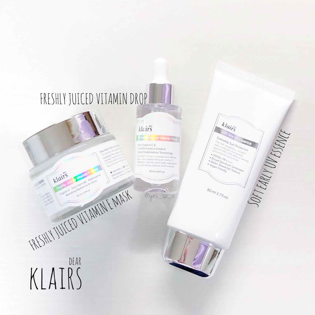 フレッシュリージュースドビタミンドロップ(35ml)/Klairs/美容液を使ったクチコミ(1枚目)