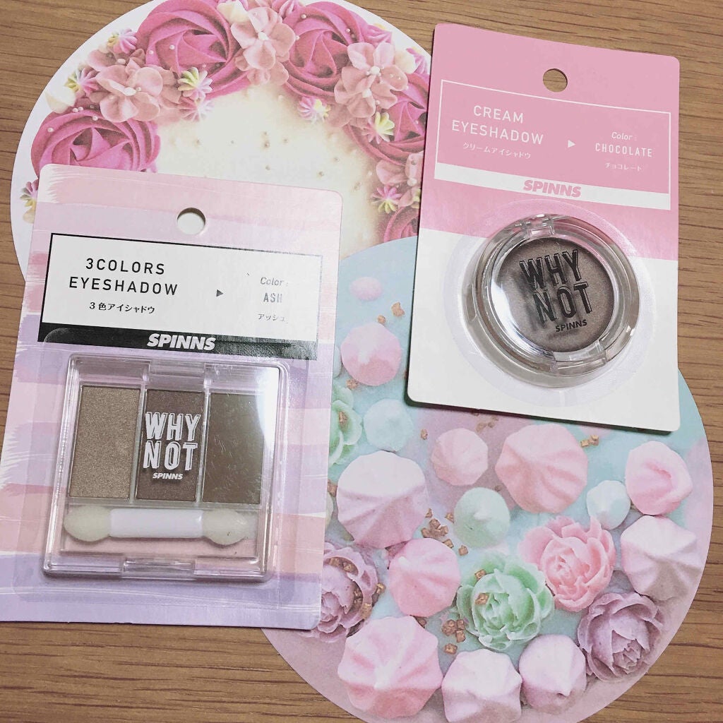 WHY NOT SPINNS 3色アイシャドウ/DAISO/アイシャドウパレットを使ったクチコミ(3枚目)