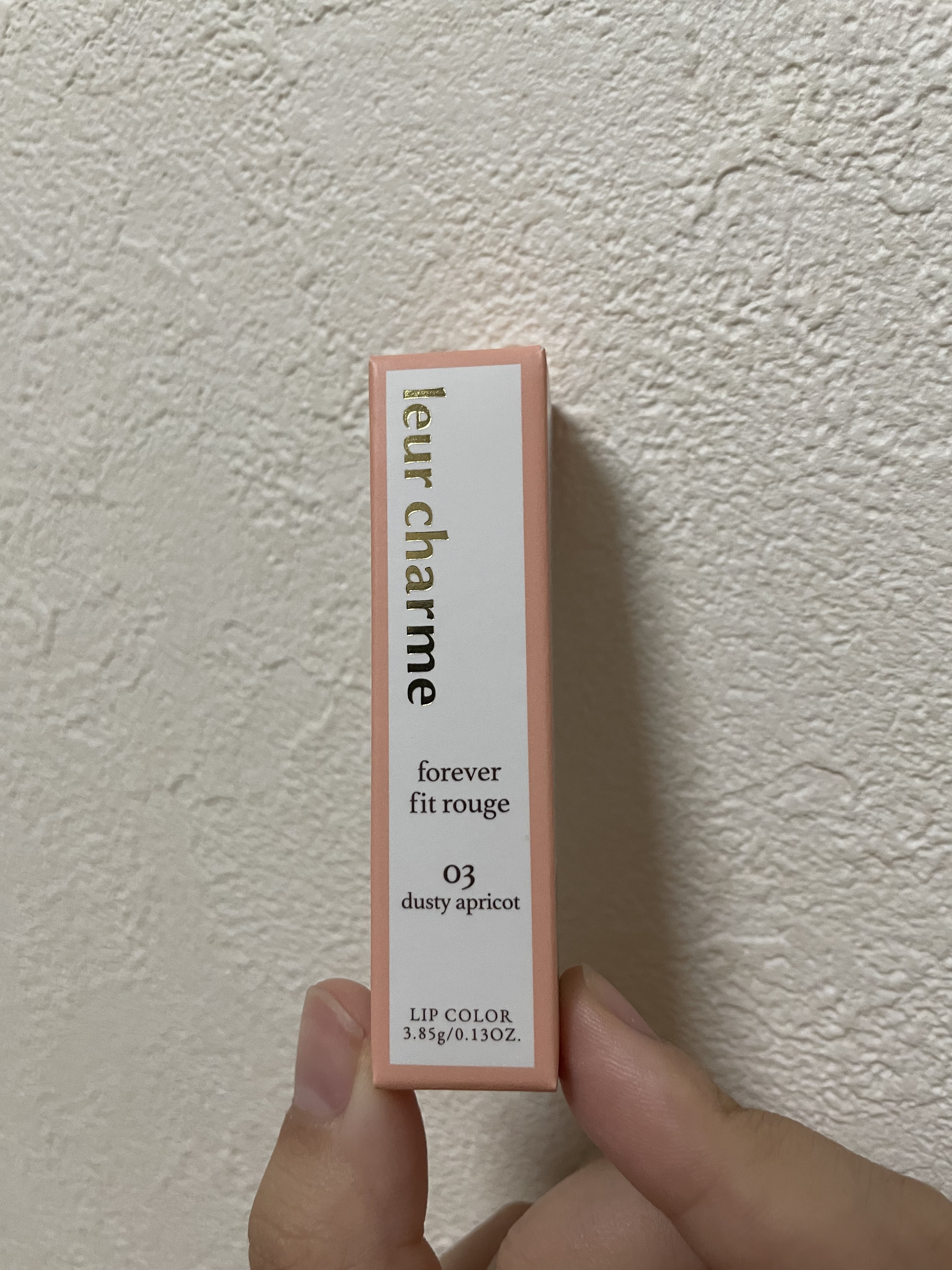 フォーエバー フィット ルージュ 03 dusty apricot(ダスティアプリコット)/leur charme/口紅を使ったクチコミ（1枚目）