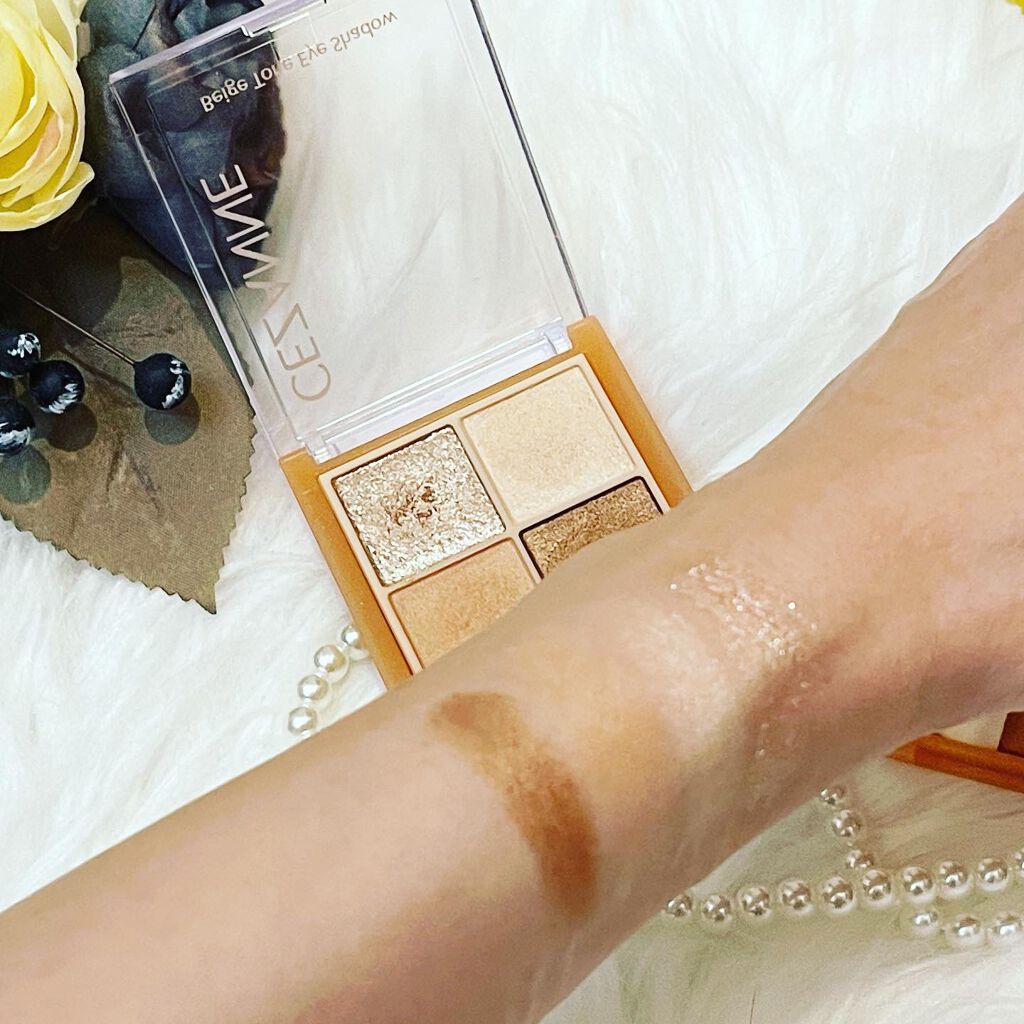 ベージュトーンアイシャドウ/CEZANNE/アイシャドウパレットを使ったクチコミ（3枚目）