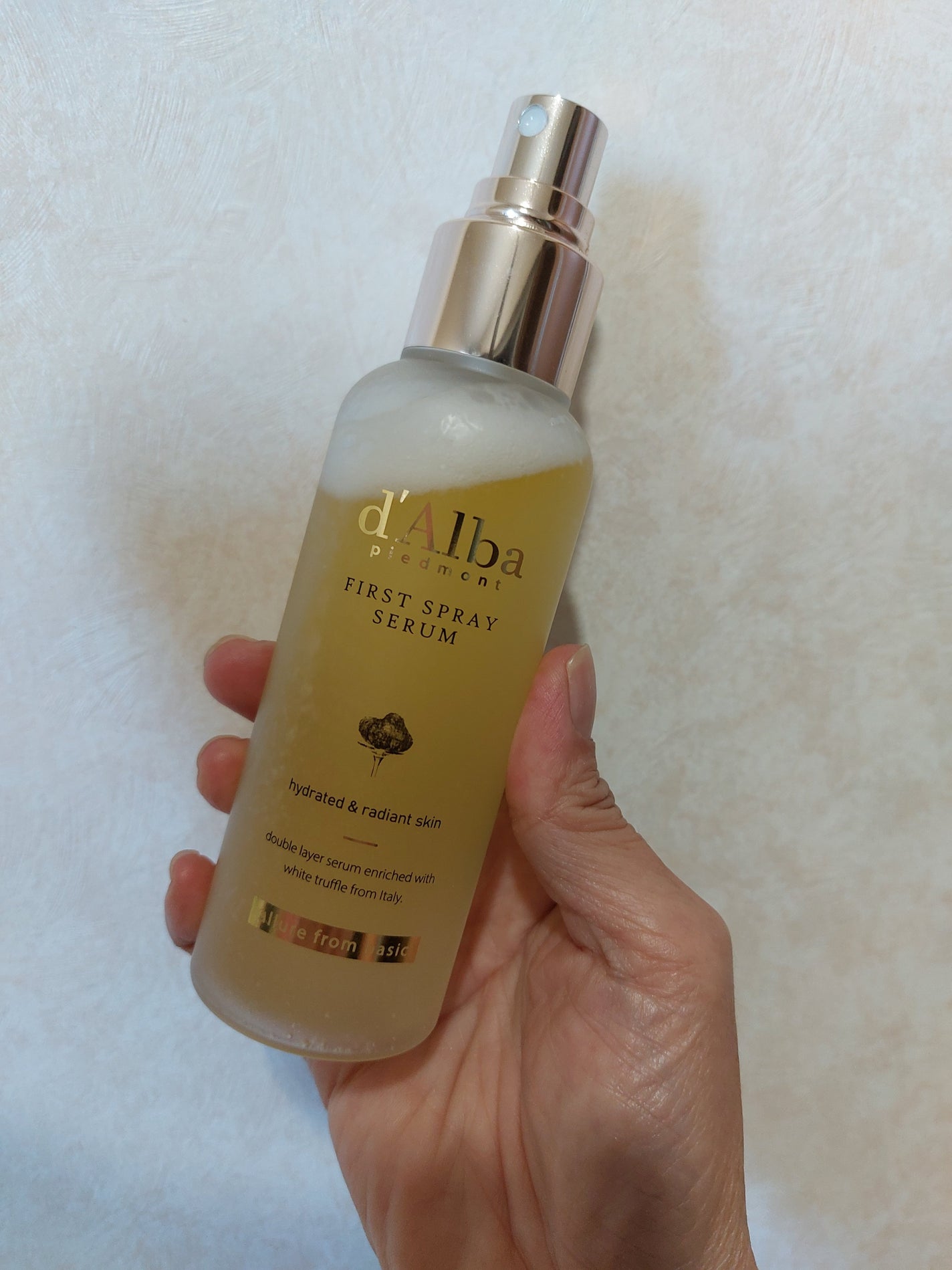 ダルバ ホワイトトリュフファーストスプレーセラム/ダルバ/ミスト状化粧水を使ったクチコミ(2枚目)