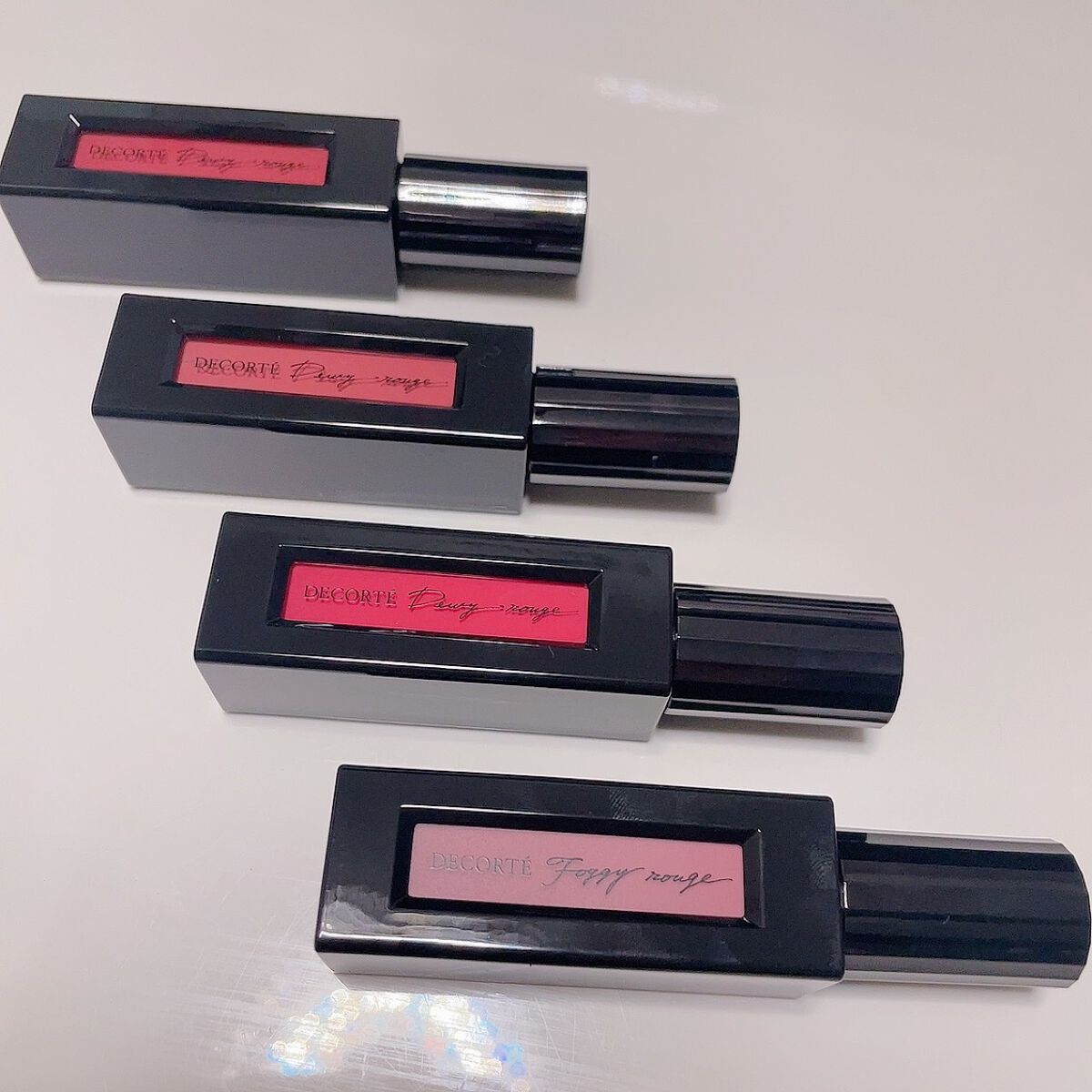 ルージュ デコルテ リキッド 10 vivid memory（Dewy rouge ）/DECORTÉ/口紅を使ったクチコミ（1枚目）