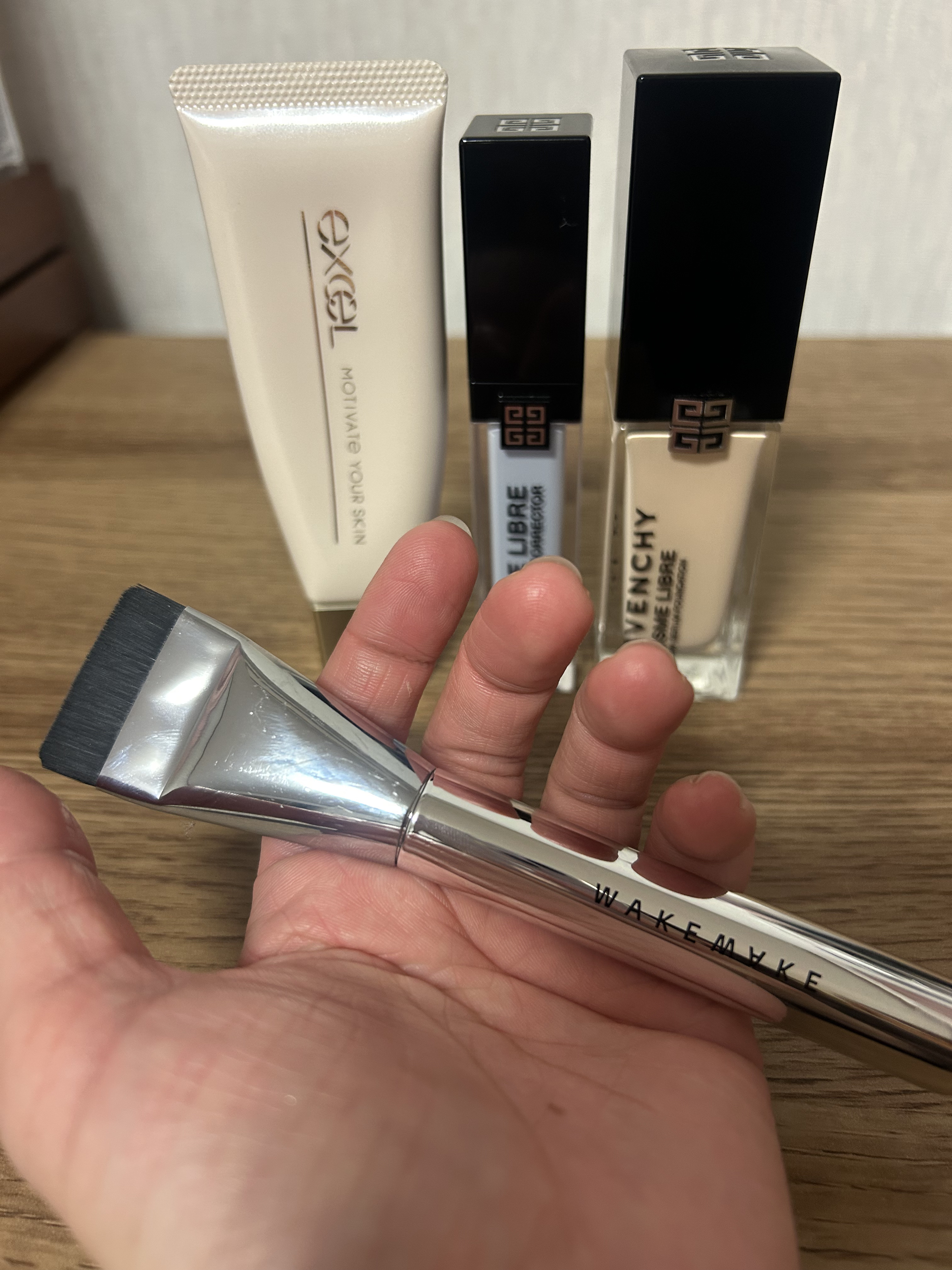 Spatula Wide Foundation Brush/wakemake/メイクブラシを使ったクチコミ（1枚目）