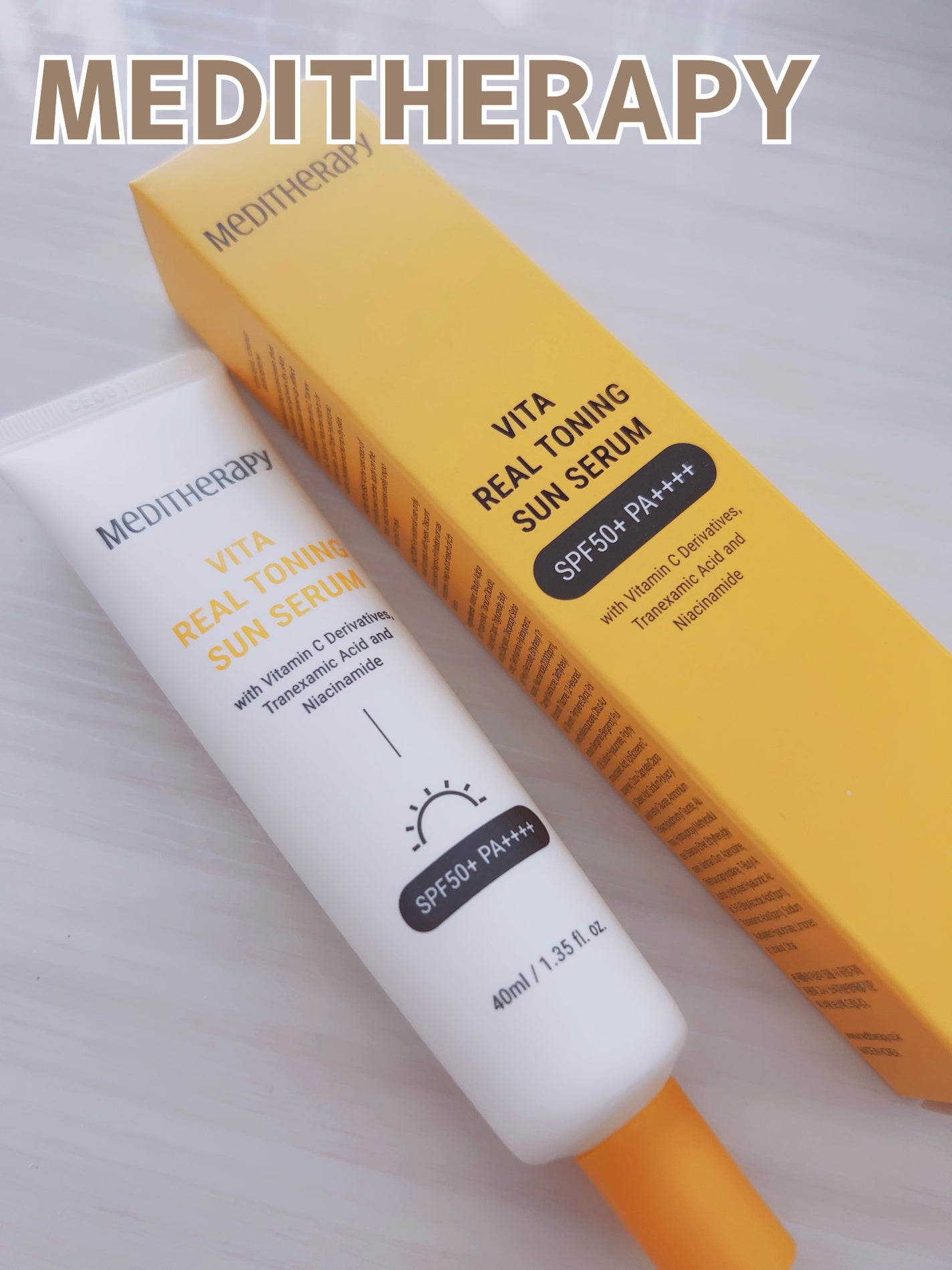 ビタリアルトーニングサンセラム/MEDITHERAPY/日焼け止めローションを使ったクチコミ(1枚目)