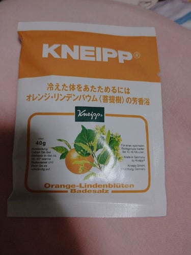 クナイプ バスソルト オレンジ・リンデンバウム<菩提樹>の香り/クナイプ/入浴剤を使ったクチコミ（1枚目）