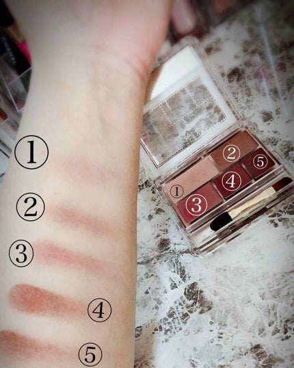 パーフェクトマルチアイズ/キャンメイク/アイシャドウパレットを使ったクチコミ(2枚目)