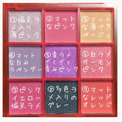 UR GLAM BLOOMING EYE COLOR PALETTE/U R GLAM/アイシャドウパレットを使ったクチコミ(2枚目)