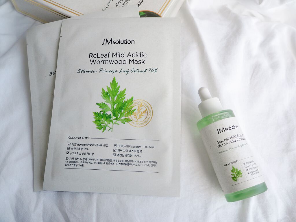 リリーフ弱酸性ヨモギマスクパック/JMsolution/シートマスク・パックを使ったクチコミ（1枚目）