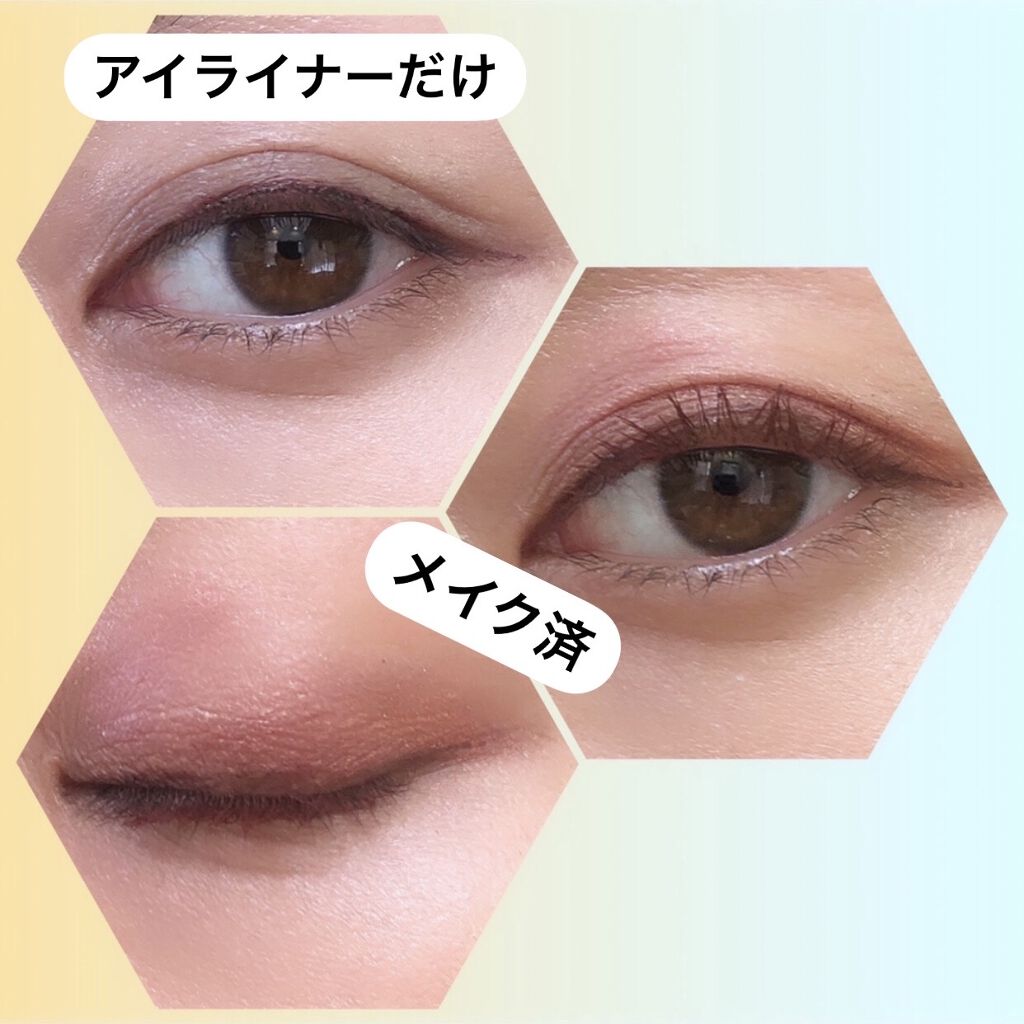 プライムリキッドアイライナー リッチキープ 04 バーガンディブラウン/ヒロインメイク/リキッドアイライナーを使ったクチコミ（3枚目）