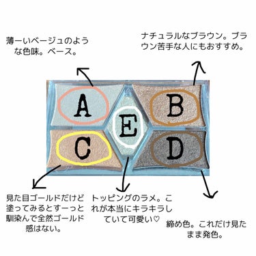 【旧品】パーフェクトスタイリストアイズ No.16 ダブルサンシャイン/キャンメイク/アイシャドウパレットを使ったクチコミ（2枚目）