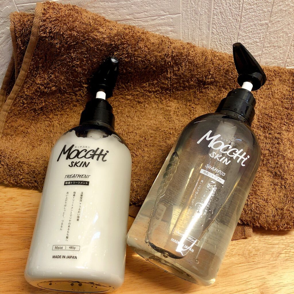 吸着シャンプーM(モイスト) & 吸着トリートメントM(モイスト)/MoccHi SKIN/市販シャンプーを使ったクチコミ(1枚目)
