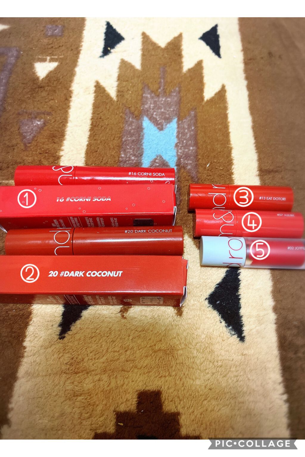 ジューシーラスティングティント/rom&nd/リップティントを使ったクチコミ（2枚目）