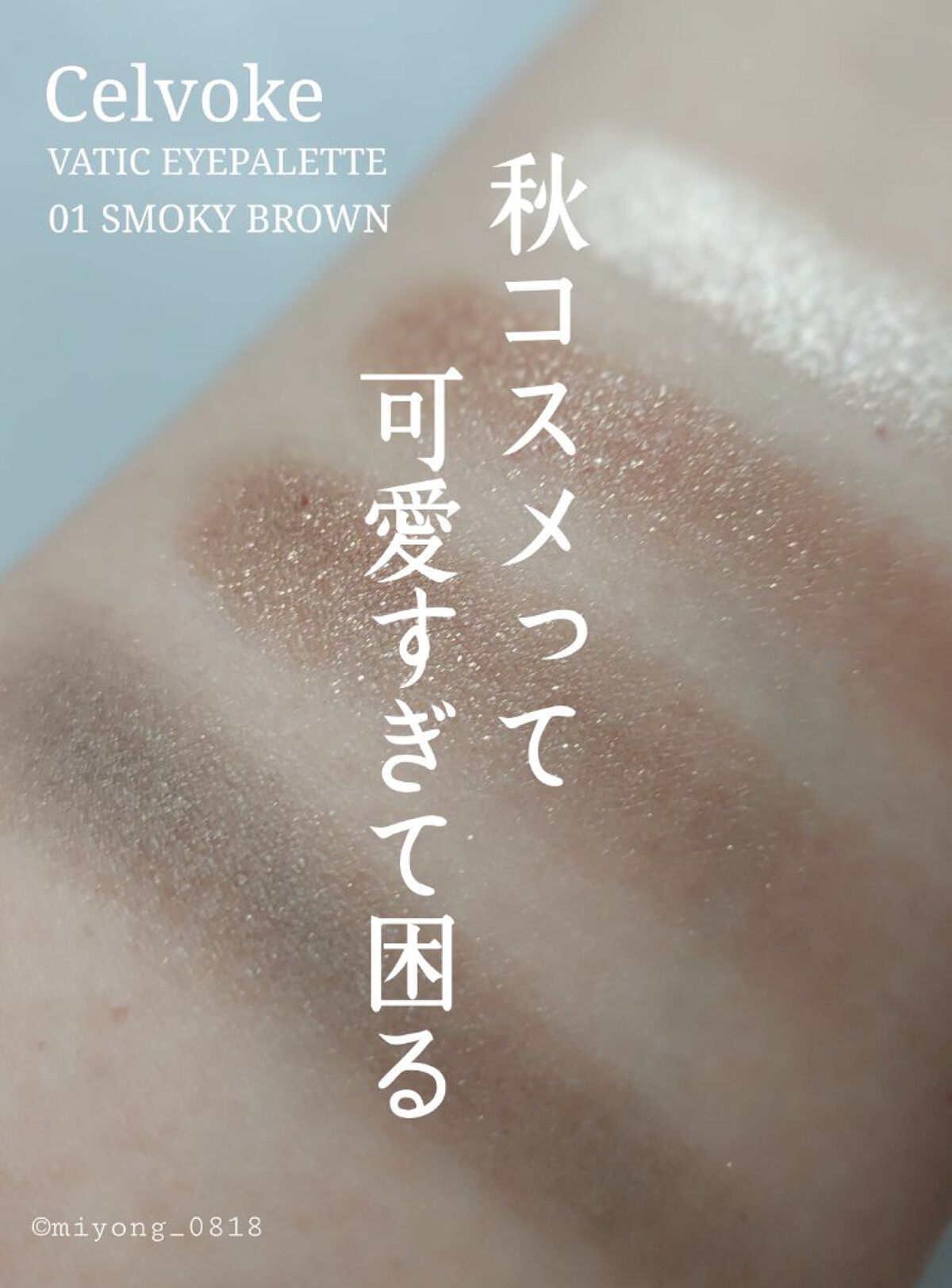 セルヴォーク ヴァティック アイパレット 01 スモーキーブラウン/Celvoke/アイシャドウパレットを使ったクチコミ（1枚目）
