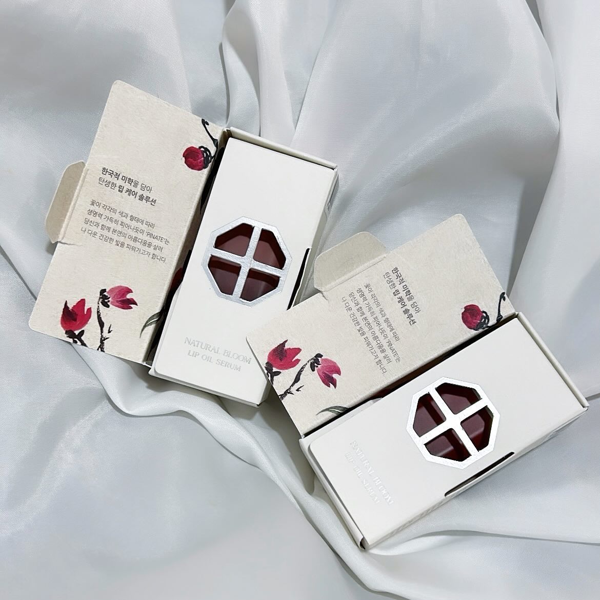 ナチュラルブルームリップオイルセラム 3色セット/PINATE/リップグロスを使ったクチコミ（2枚目）