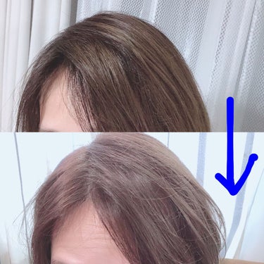 カラージェニック ミルキーヘアカラー (ちらっと白髪用)/サイオス/ヘアカラーを使ったクチコミ（2枚目）