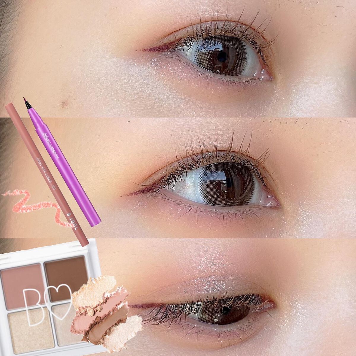 THE アイパレR/b idol/アイシャドウパレットを使ったクチコミ(4枚目)