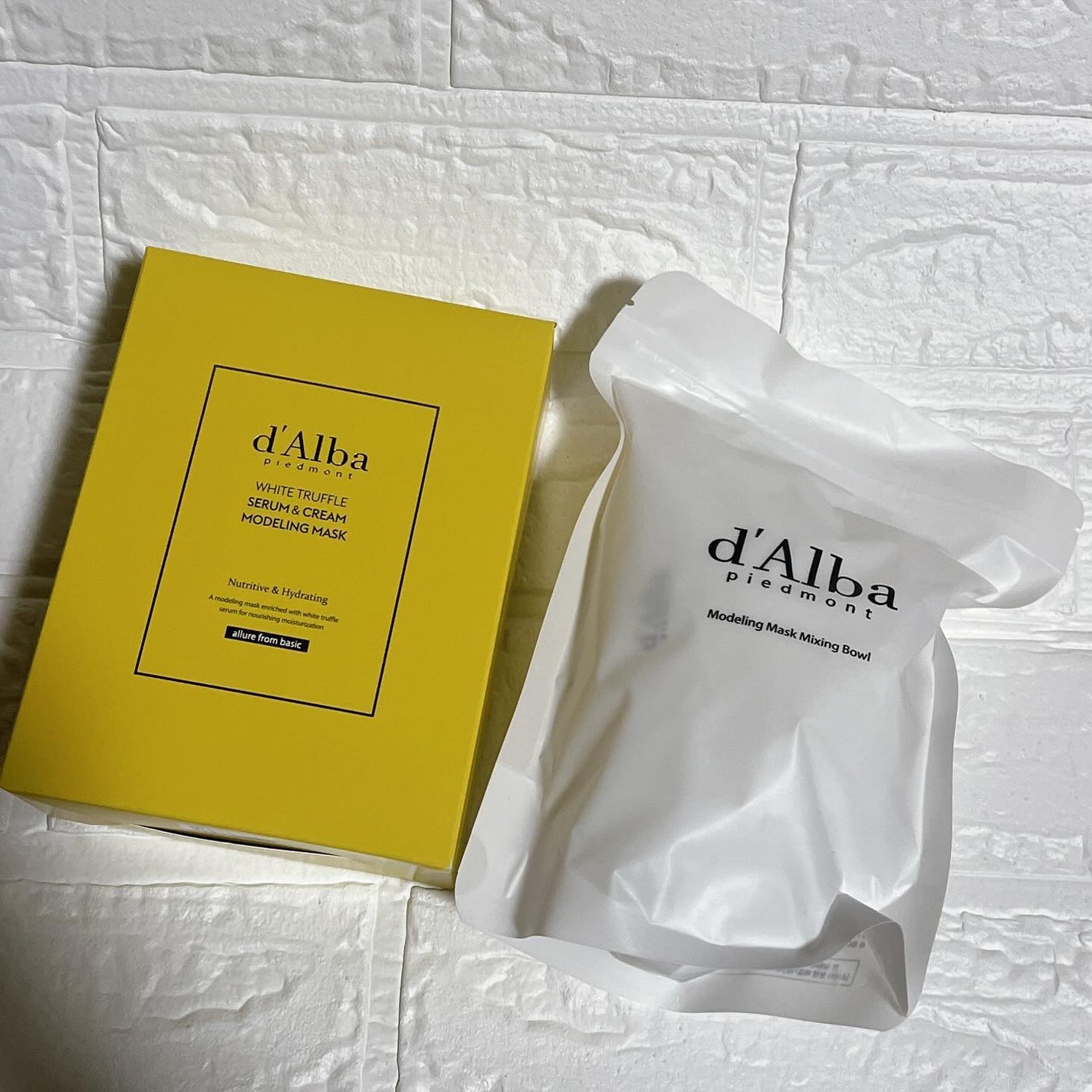 WHITE TRUFFLE SERUM & CREAM MODELING MASK/ダルバ/その他スキンケアを使ったクチコミ(5枚目)