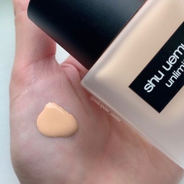 アンリミテッド ラスティング フルイド/shu uemura/リキッドファンデーションを使ったクチコミ（3枚目）