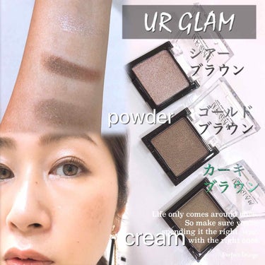 UR GLAM　POWDER EYESHADOW/U R GLAM/シングルアイシャドウを使ったクチコミ（1枚目）