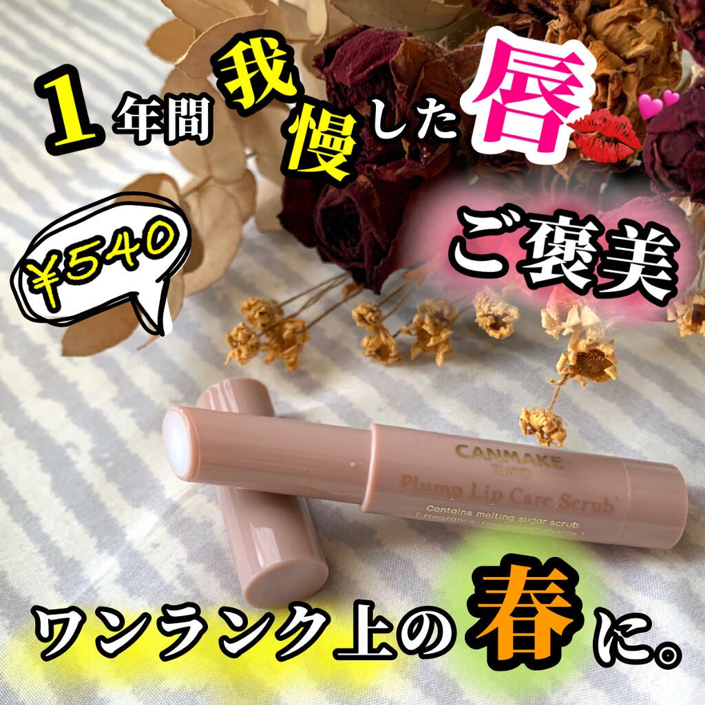 プランプリップケアスクラブ/キャンメイク/リップスクラブを使ったクチコミ(1枚目)