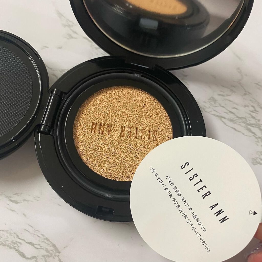 スマートフィットカバークッション 21号 Light beige/SISTER ANN/クッションファンデーションを使ったクチコミ（3枚目）