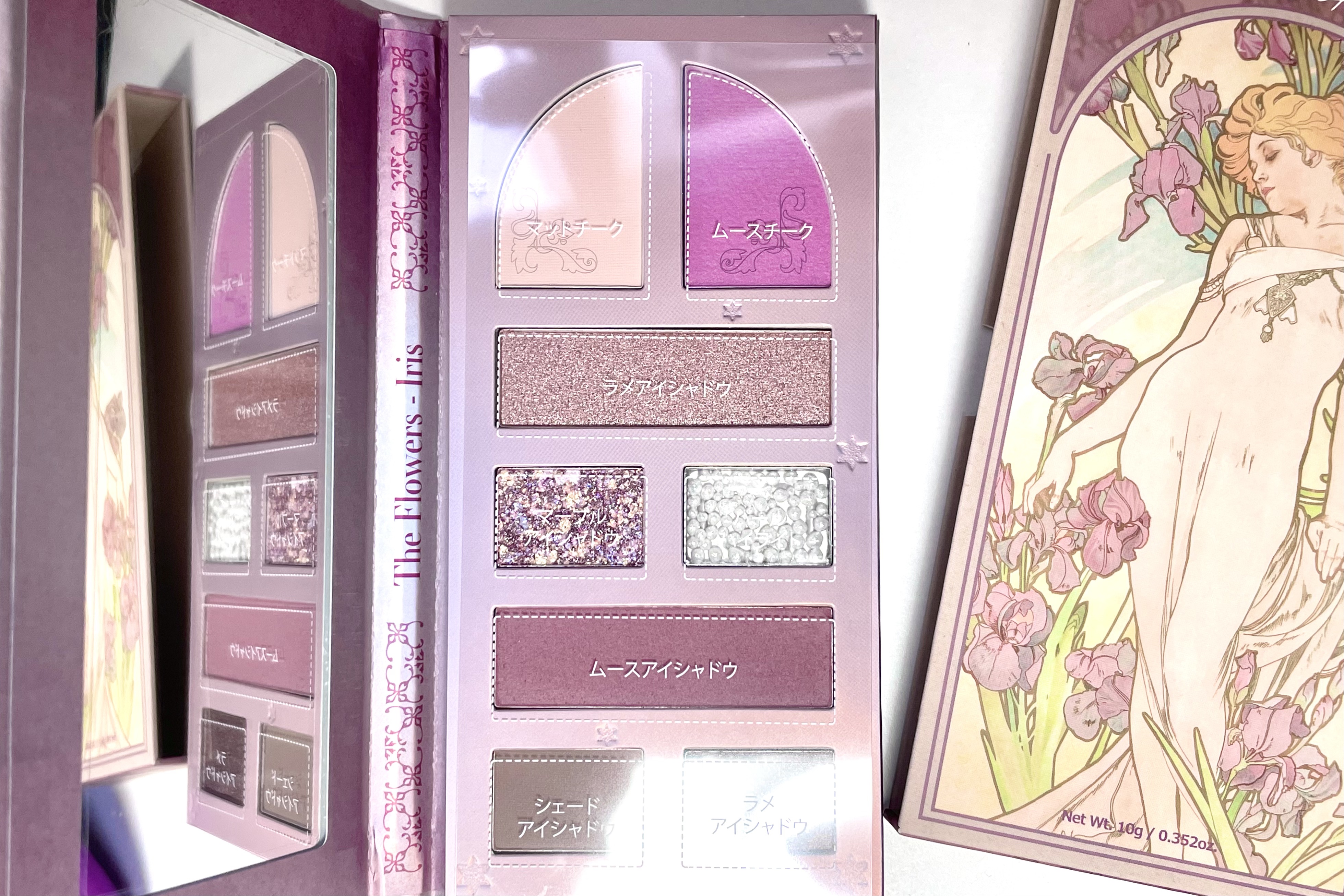 レディフラワーパレット 02 アイリス/MilleFée/マルチパレットを使ったクチコミ（2枚目）