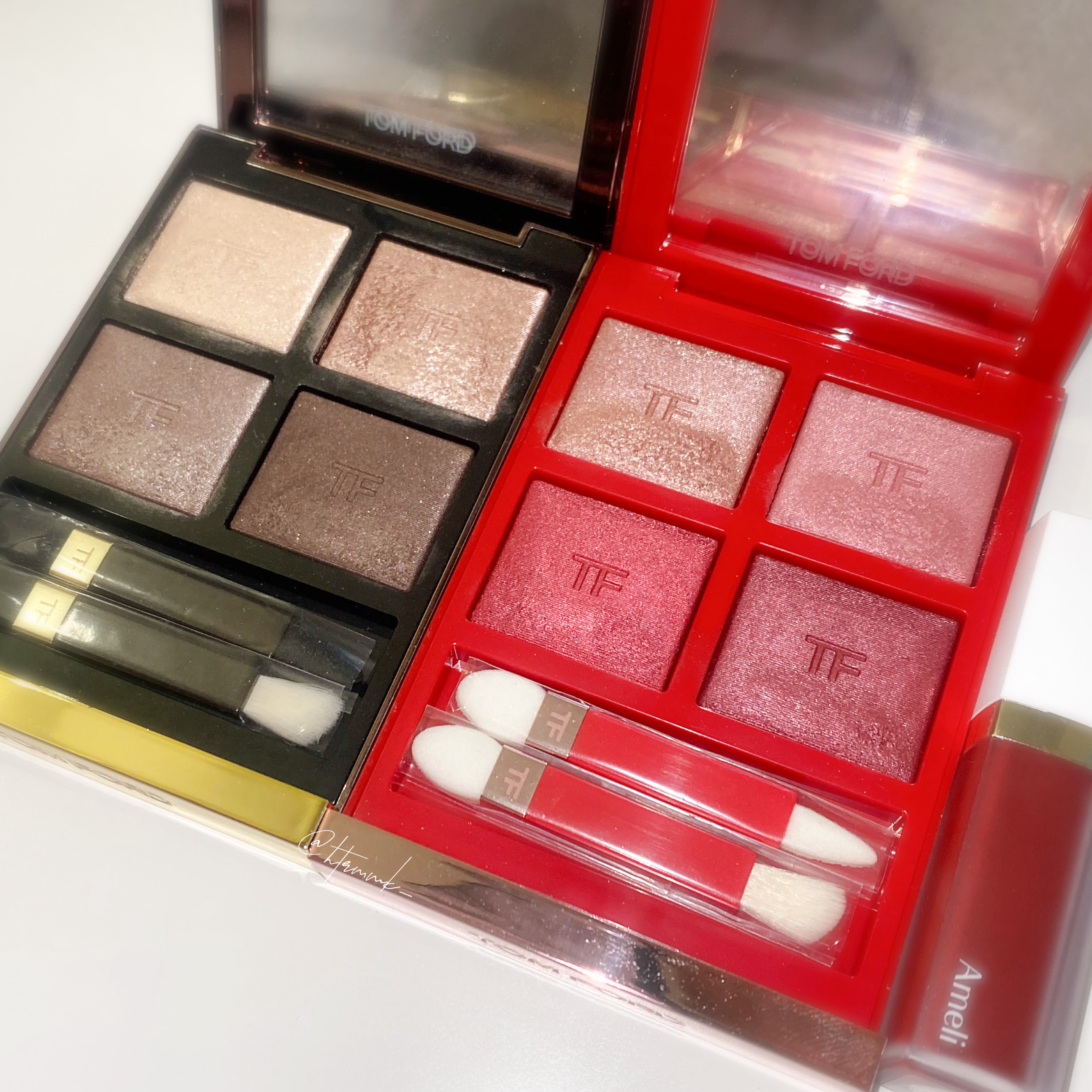 #今日のメイク　#アイメイク


○TOM FORD BEAUTY
アイ カラー クォード

3A ヌード ディップ
01SC エレクトリック チェリー


ヌードディップだと顔がすこし暗くなる、色の組み合わせによってはくすんで見えてしまう